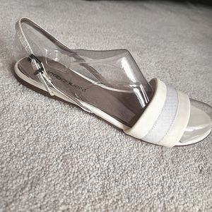 Anna Baiguera White Leather Sandal